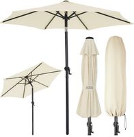 Sonnenschirm Kingsleeve Fiji beige 2 m Stoff bespannt