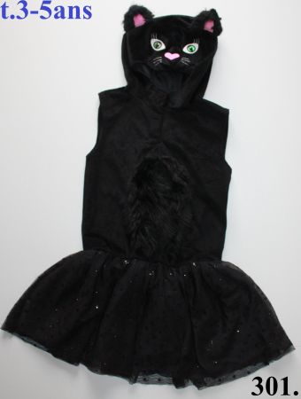 Costume chat noir/schwarze Katze t.3 - 5 ans