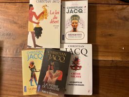 Lot de 5 livres de Christian Jacq - Egypte ancienne !