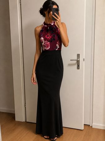 WAL G MAXIKLEID MIT BLUMENMUSTER, GR. 36