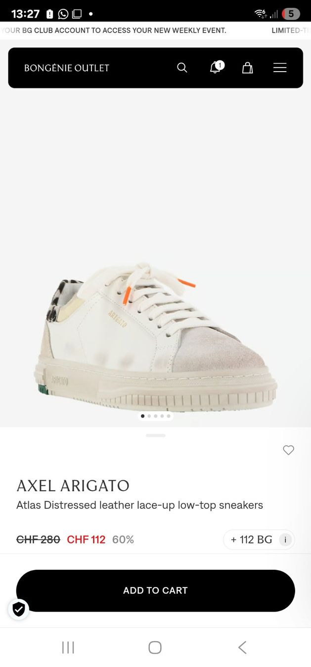 Axel Arigato Scarpe da donna: Axel Arigato Trainers – Nuovo (secondo la descrizione) da Cologny venduto da Selin34