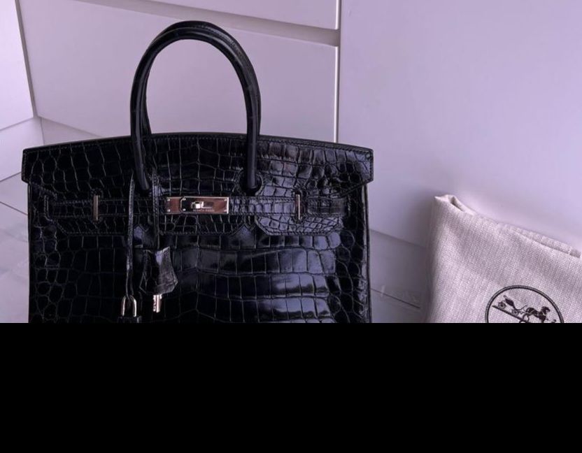 Hermès Borse da donna: Hermes B35 Black Nilo Shiny Phw G – Usato da Zürich venduto da RoastedCocoNut