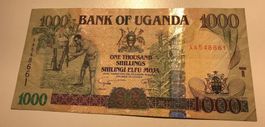 Uganda 1000 Shillings 2007