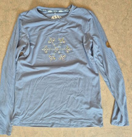PIZ PALÜ SHIRT PULLI PULLOVER MIR GLITZER S 36 , TOP FREIZEI