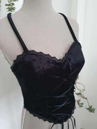 Gothic Samtop Gr S *neu*