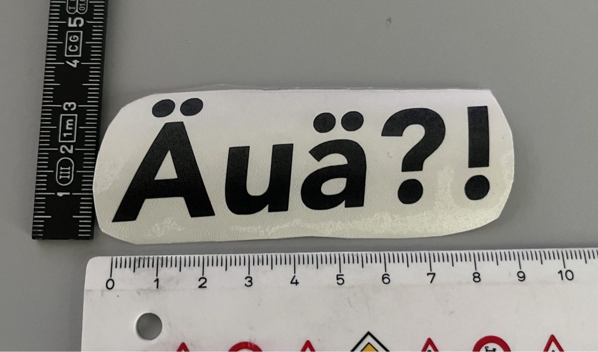 Sticker: Sticker - Äuä – Nuovo (secondo la descrizione) da Burgdorf venduto da Caradhras