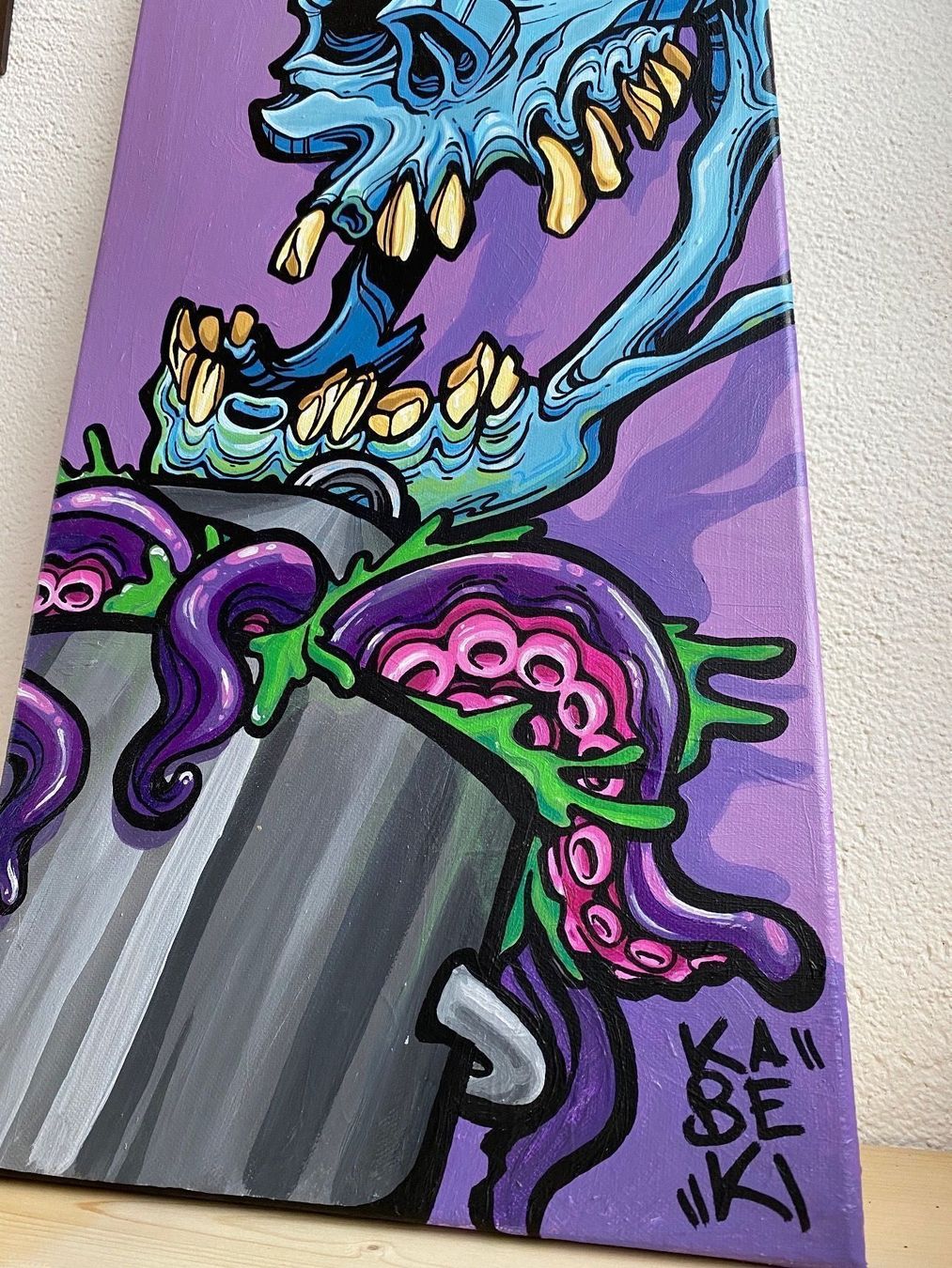 Dipinti: Graffiti Kunst Leinwand Kitchen skull – Nuovo (secondo la descrizione) da Celerina/Schlarigna venduto da golfrolf2