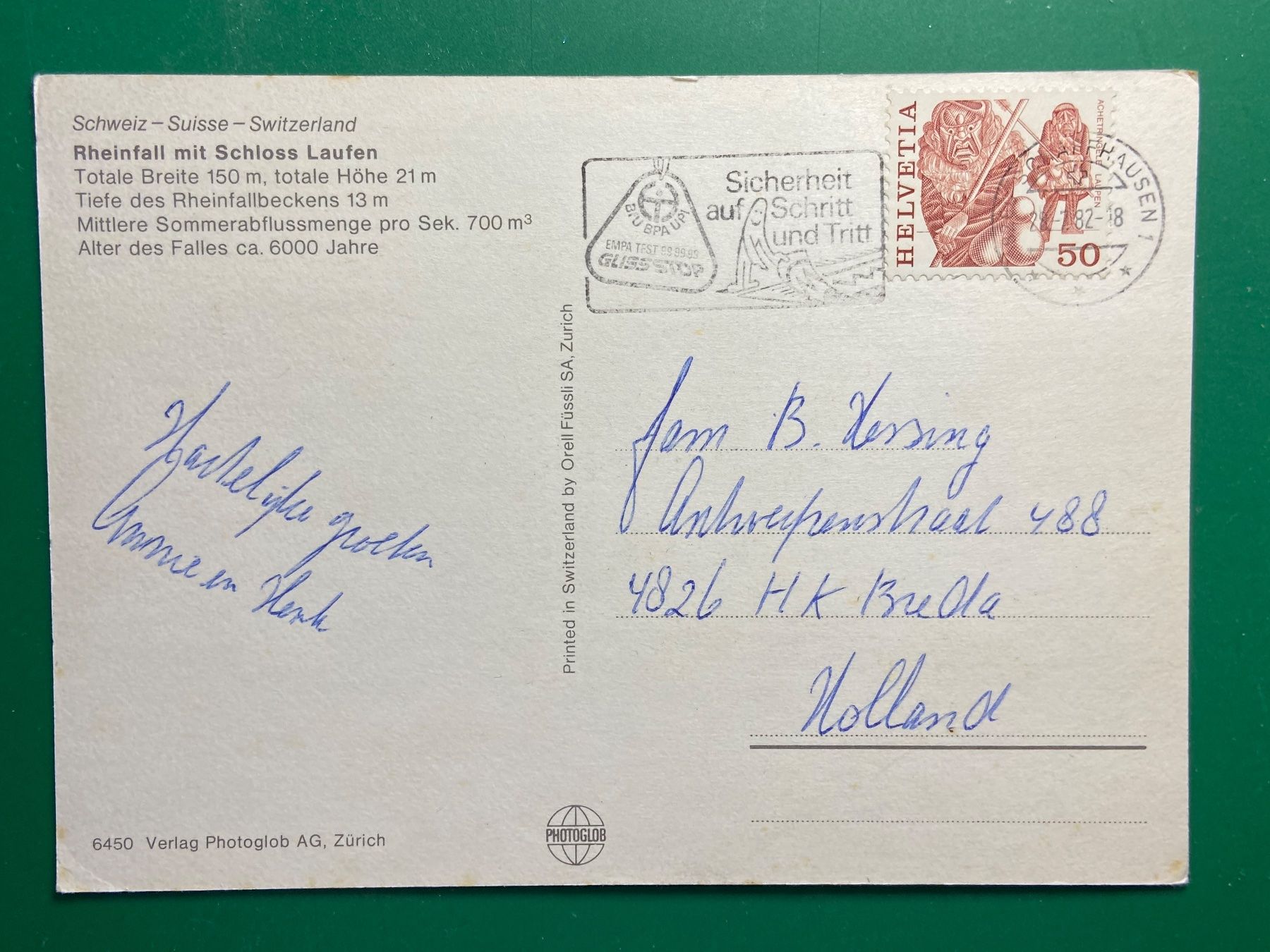 Cartoline postali: Rheinfall mit Schloss Laufen – Usato da Steg VS venduto da _vinci_ 1