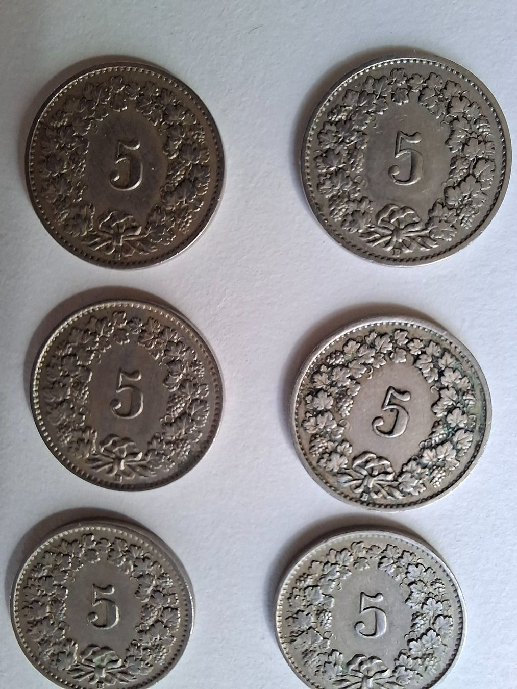 Tutti le monete: 5 Rappen 1920 – Usato da Walliswil b.Wangen venduto da ern_b96j 1