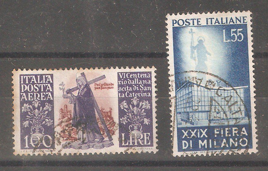 Tutti i francobolli: Italien gest.744 + 831 – Usato da Lausanne venduto da Whorvath