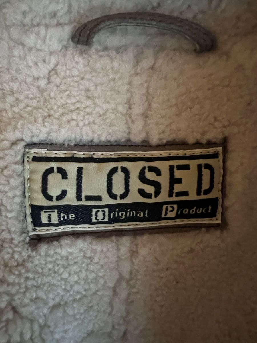 Closed Mäntel: CLOSED Shearling-Mantel, Grösse L, Grau - Leder – Gebraucht aus Langenthal von Alperose_5 2