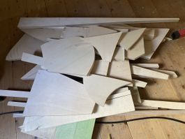 Wood scraps plywood