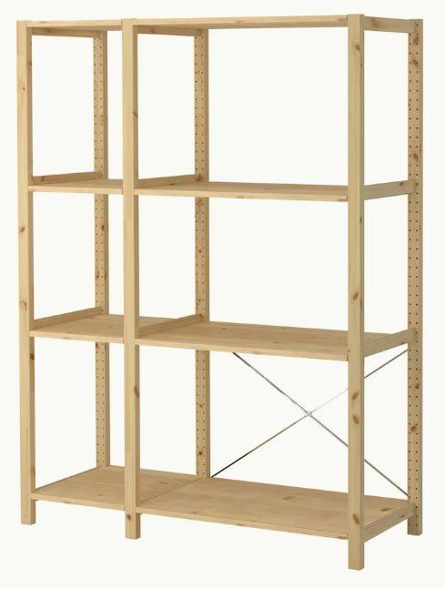 IKEA IVAR Regal 50cm tief mit 3x Seitenteil + 10x Boden Kaufen auf