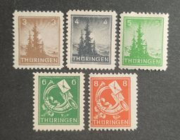 Thüringen/SBZ 1945, LoT ungestempelt