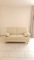 Ewald Schillig Sofa Leder creme 2-Sitzer