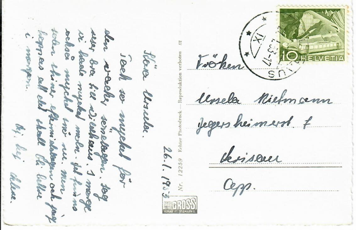 Cartoline postali: Sellamatt - Skiwanderung – Usato da Hochdorf venduto da Ziegel-16 1