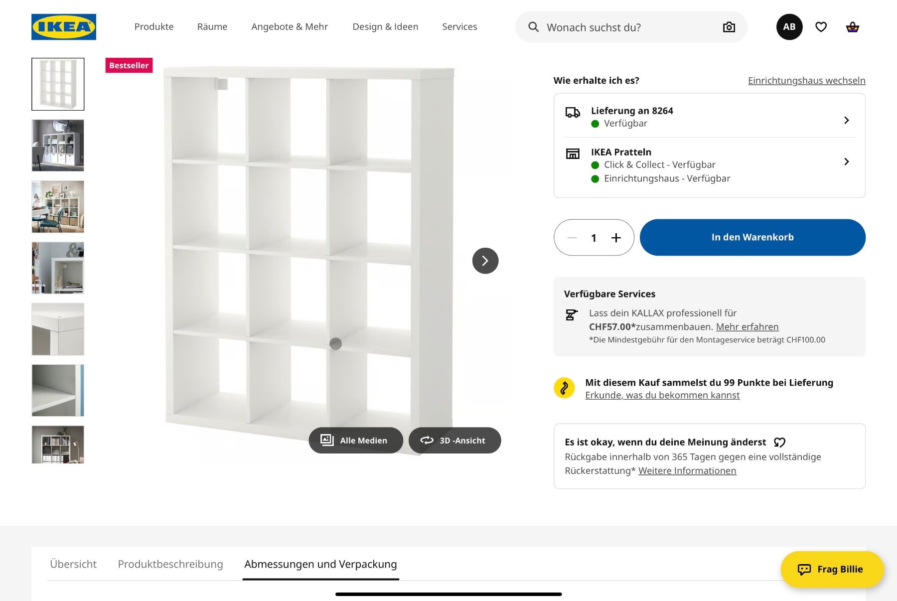 Scaffali: KALLAX Regal weiss – Usato da Zürich venduto da ann_5jfx 1