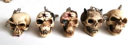 Schlüsselanhänger Totenkopf Set 5 Stück