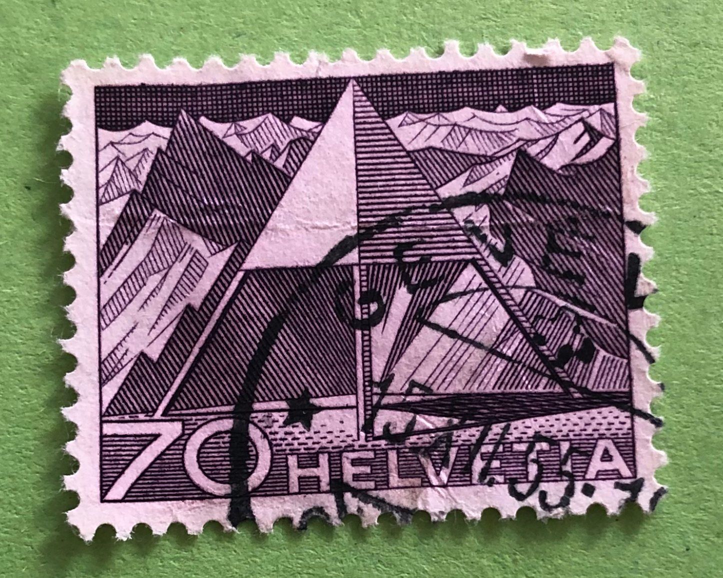 Tutti i francobolli: Nr.308 mit Stempel Triangulationspunkt Technik und Landschaf – Usato da Aarau venduto da Billa007