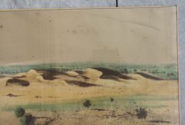 Hans Erni (1909-2015), Le Sahara. Lithographie originale