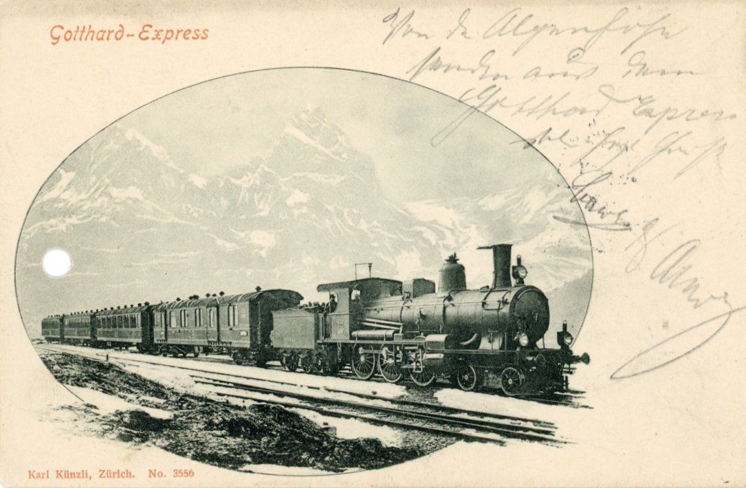 Cartes postales: Gotthardbahn - Express   UR      um  1 8 9 9 – D'occasion à Brig par Valcards54