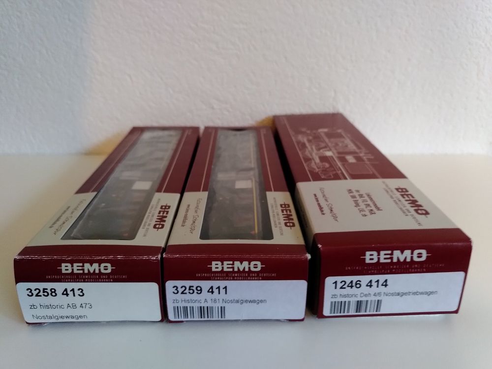 Bemo Modelleisenbahnen: Bemo SBB Brünigbahn / zb historic "Nostalgiezug" H0m – Gebraucht aus Bern von Luca099 4