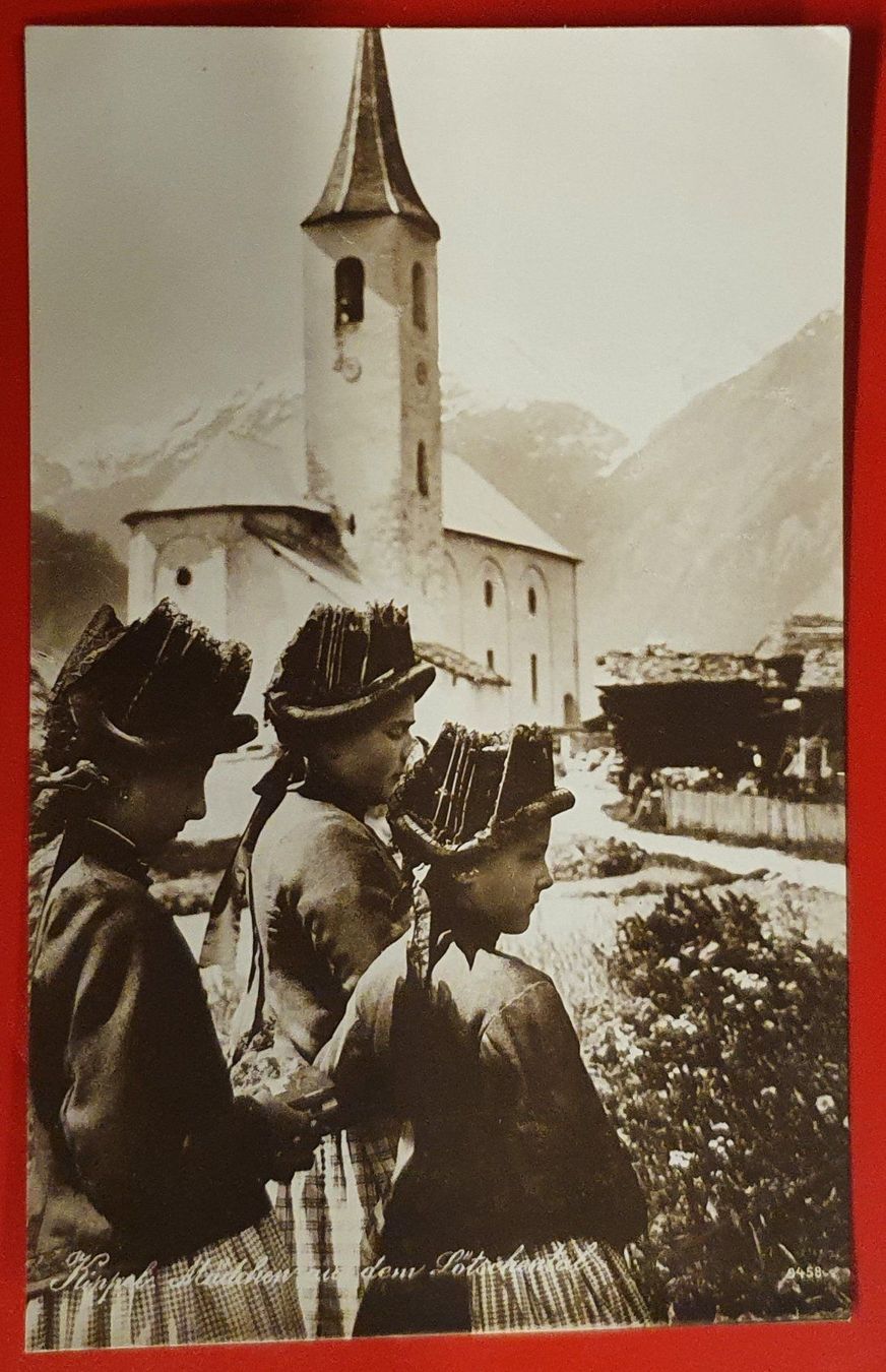 Ansichtskarten: Kippel 1923, Mädchen aus dem Lötschental – Gebraucht aus Kreuzlingen von Rschweiz1