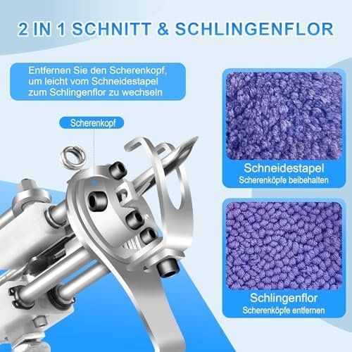 Alle Maschinen: Tufting Gun Teppich Trimmer 2 1 Cut Loop Pile Schere Tuch – Neu und originalverpackt aus Hundwil von Pakethase 2