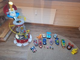 Paw Patrol Spielset Wachturm und Fahrzeuge guter Zustand