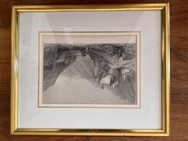 Kupferstich "Castle & Valley of Misocco"