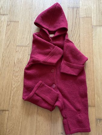 Disana Kapuzenoverall Beere Gr 62/68 