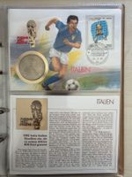 WM 6 Münzbriefe alle Weltmeister bis 1989komplett mit Proba