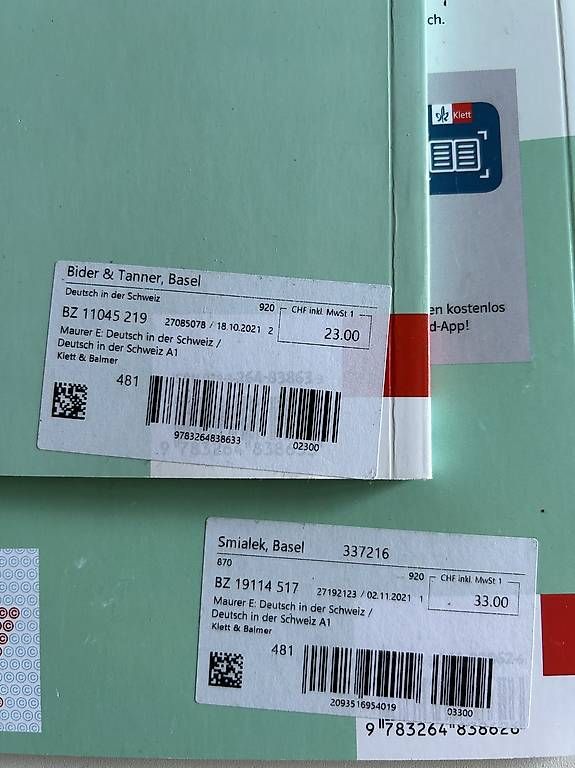 Libri: klett deutsch in der schweiz a1 – Usato da Basel venduto da val_h2tc 1