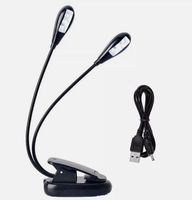 Klemm Doppel LED Lese Nachttischlampe Nachtlicht Büroleuchte