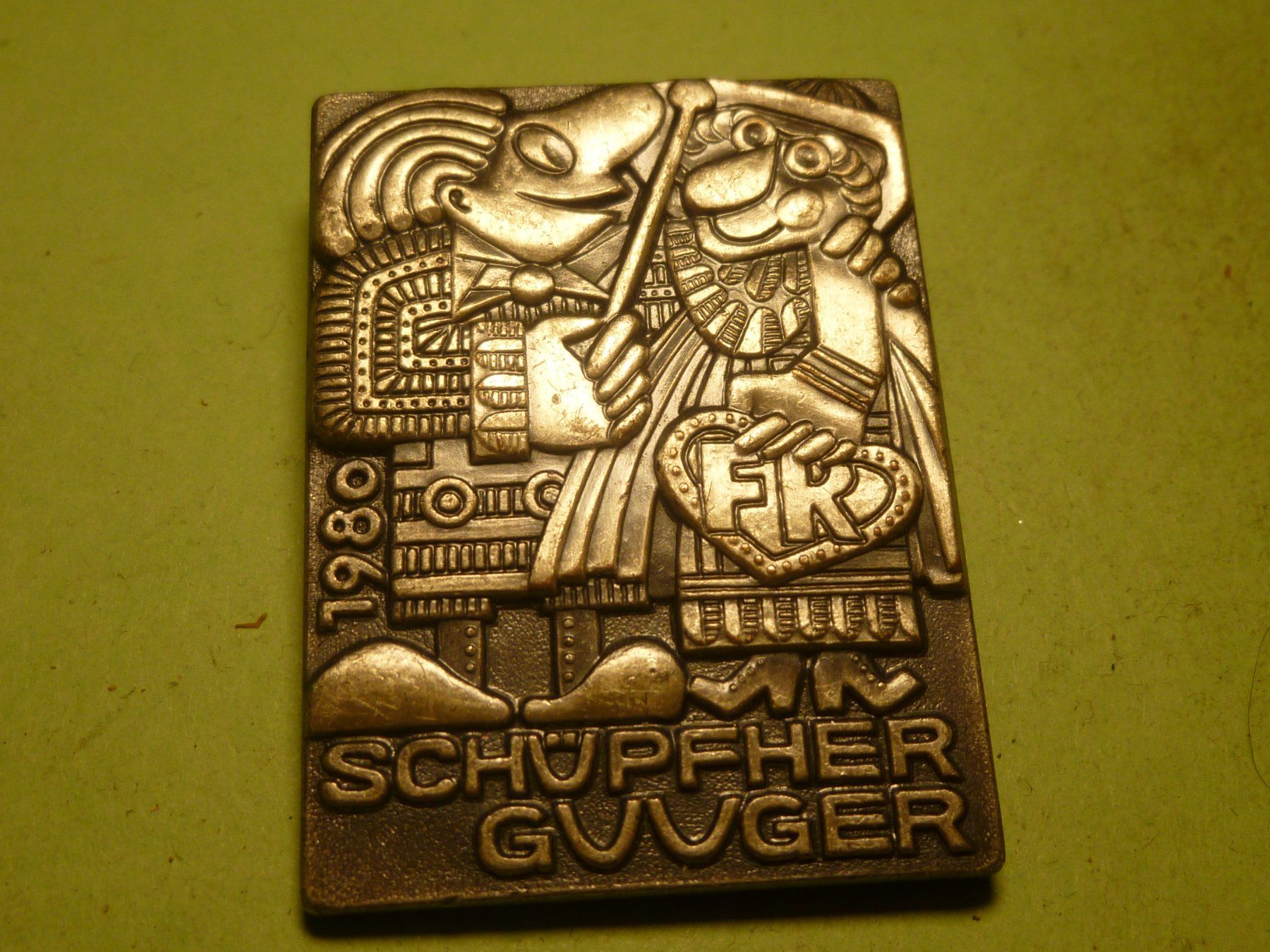 Plaketten & Abzeichen: SCHÜPFHER GUGGÄ 1980 SILBER – Gebraucht aus Ried (Muotathal) von Mandarin02