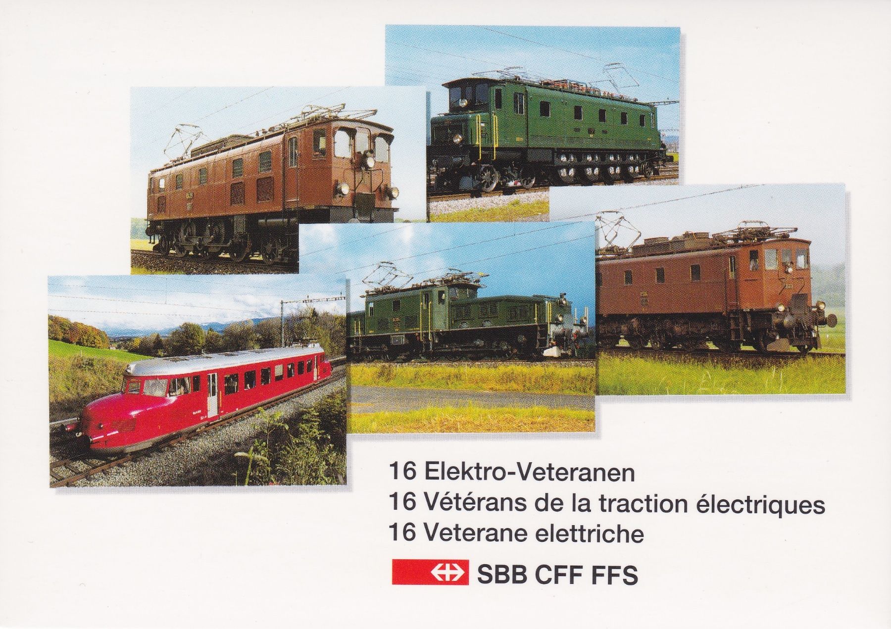 Cartoline: SBB, Postkarten mit Elektro-Veteranen – Nuovo e nell'imballaggio originale da Toffen venduto da tedra64