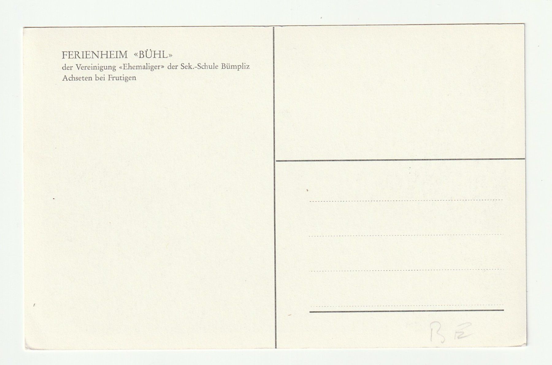 Cartoline postali: Ansichtskarte Ferienheim Bühl Achseten bei Frutigen – Nuovo (secondo la descrizione) da St. Gallen venduto da Ricardo_Deals 1