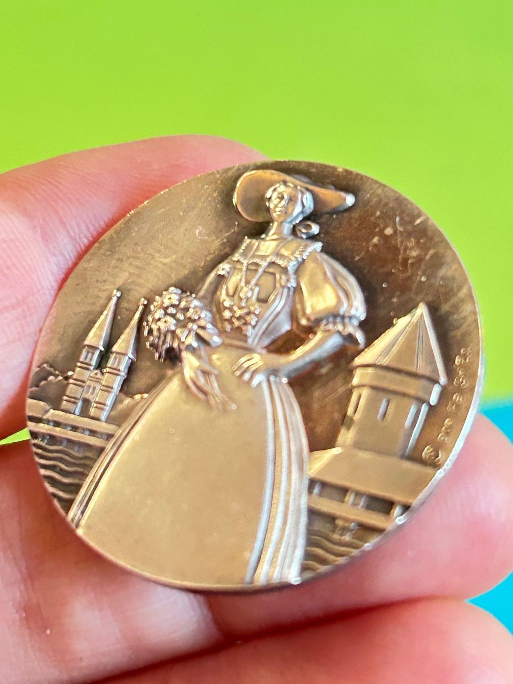 Medaglie: Silbermedaille Trachtenfest Luzern 1978 – Usato da Laufen venduto da belleskulptur 2
