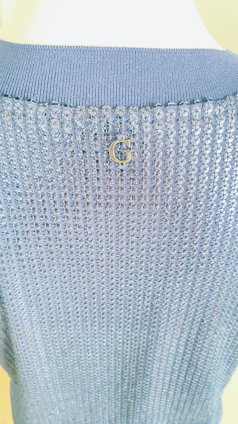 Guess Pullover & Sweatshirts: GUESS: Paillettenpullover, S, Dunkel-Marineblau – Gebraucht aus Gunten von divertimenti 3