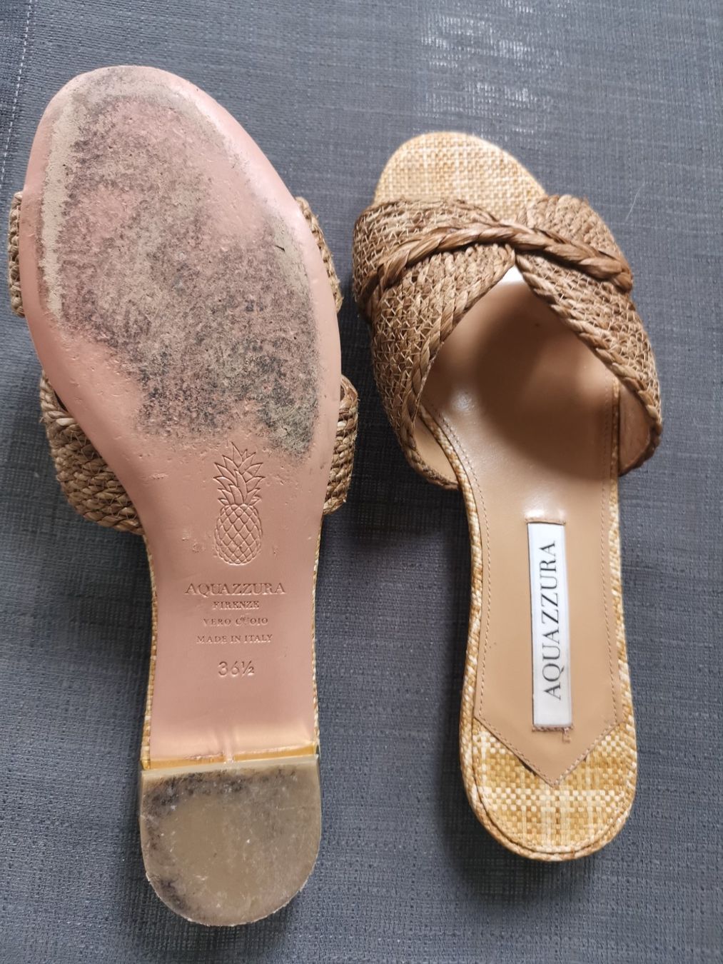 Aquazzura Damenschuhe: Aquazurra Bast Sandale 36.5 – Gebraucht aus Fehraltorf von freeform2020 2