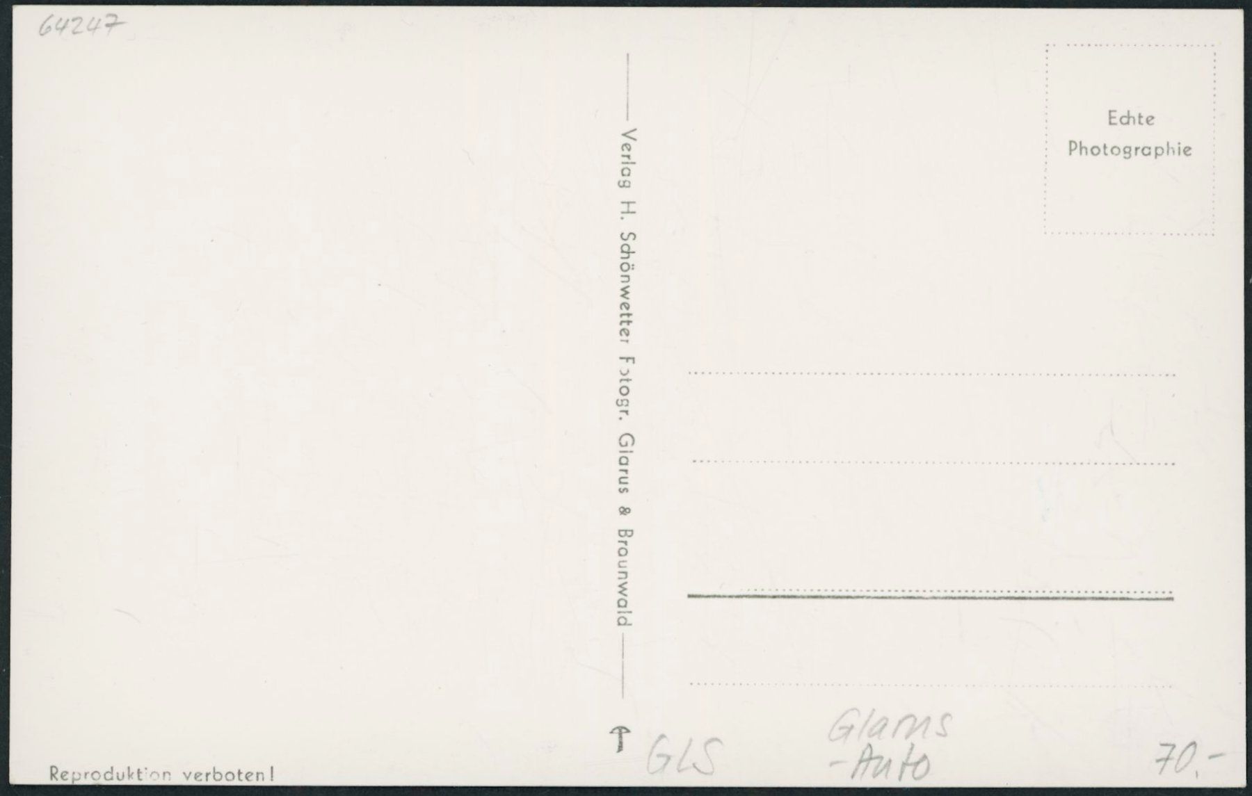 Cartes postales: GLS Glarus – Neuf (Voir description) à Schindellegi par masutka7 1