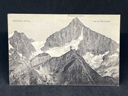 Schallhorn 3978m / Weisshorn 4512m / vus du Gornergrat