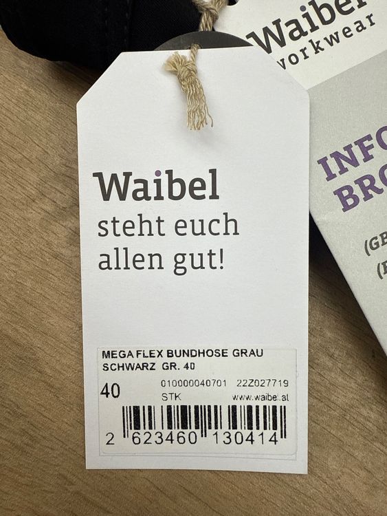 Pantaloni: Arbeitshose grau/schwarz – Nuovo e nell'imballaggio originale da Flawil venduto da Eigenmann_Flawil_Liq 2