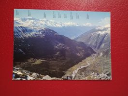 Furka Pass Alpen Wallis mit Beschreibung