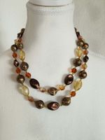 Elegante Vintage-Halskette, zwei Reihen, Top Zustand!