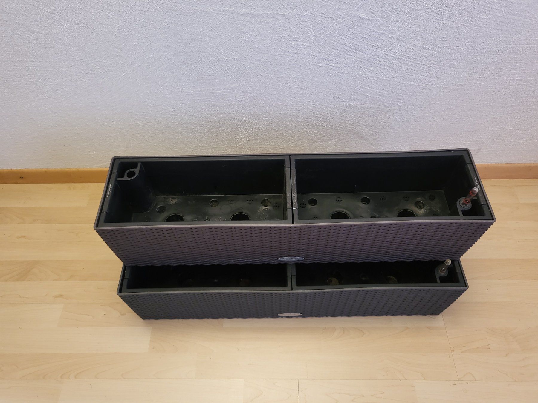 Lechuza Vasi per fiori: Lechuza Bewässerungssystem 2er Set  Rattanoptik – Usato da Pfäffikon ZH venduto da telve 2