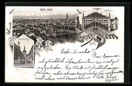 Litho Bern, Rathhaus, Zeitglockenthurm u