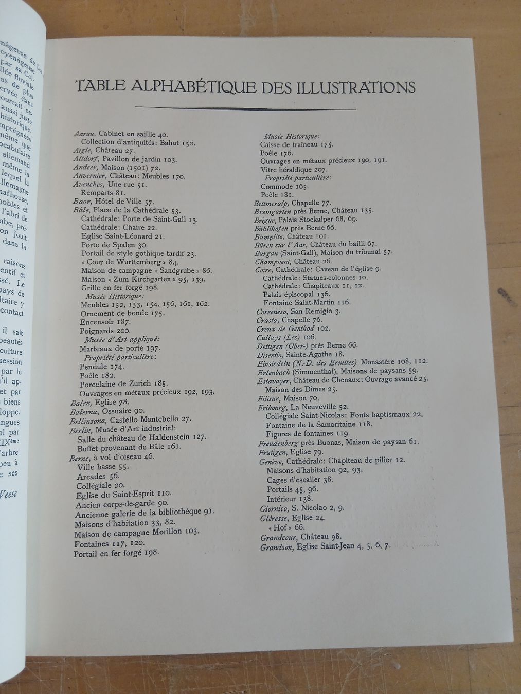 Libri: L'ancienne Suisse : Villes, Édifices et Intérieurs, Rare!  – Usato da Belfaux venduto da frifri500 1