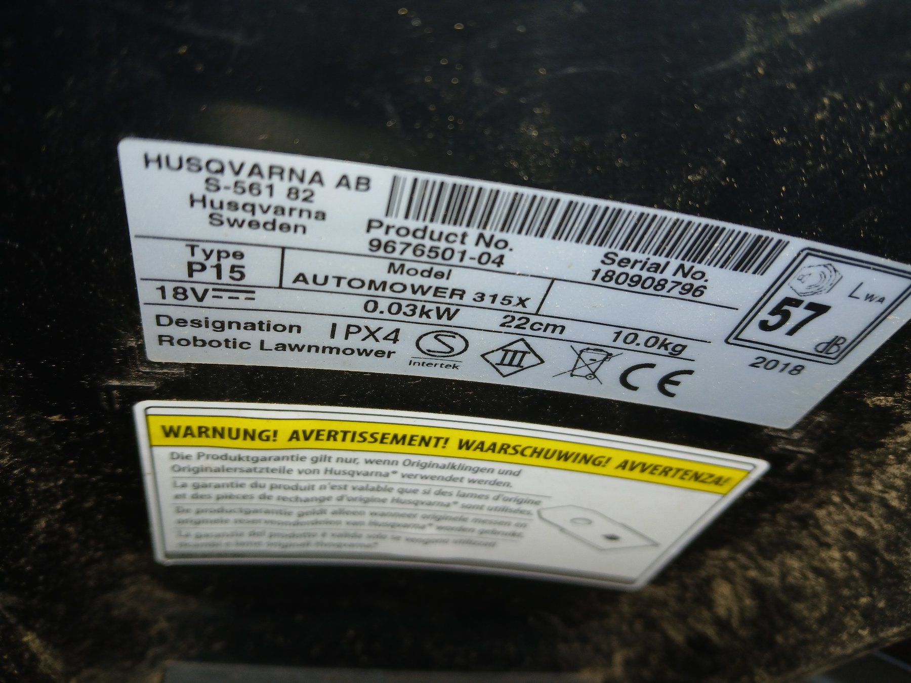 Husqvarna Tagliaerba: Rasenroboter Automower 315 – Usato da Brienzwiler venduto da maschin01 1