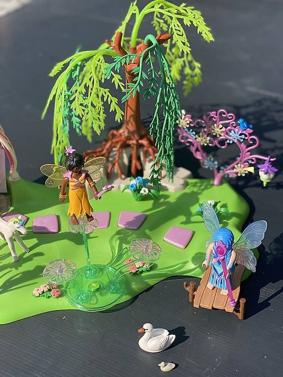PLAYMOBIL 5444 Isola Incantata Delle Fate | Set Giocattolo Con Fontana Luminosa, Ruota Floreale E Ciondolo, Dimensioni 45x35x12,5 Cm